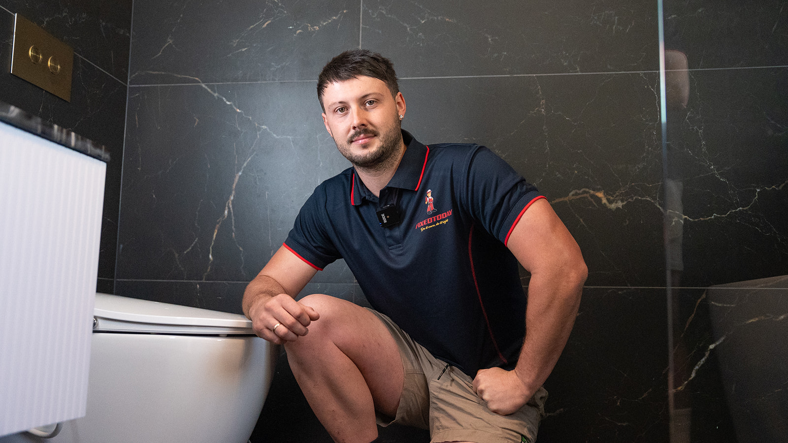 Fixed Today plumber at a bathroom vanity